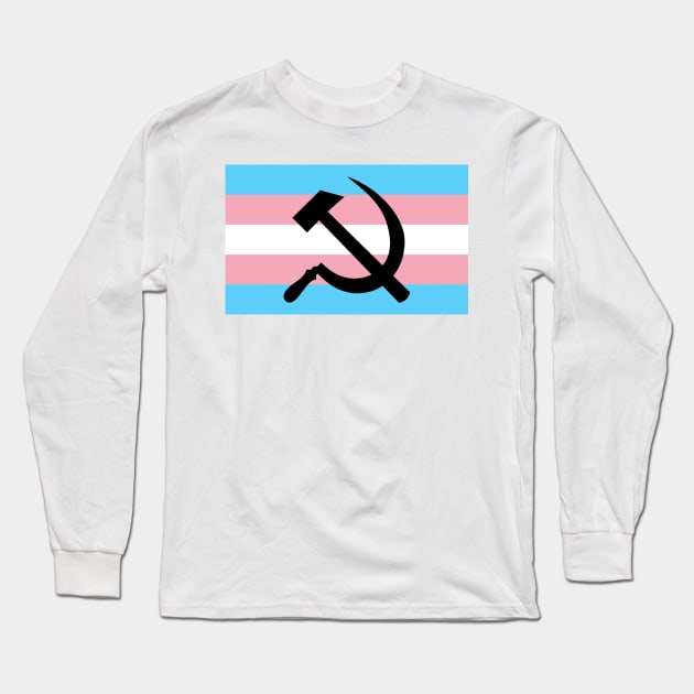 Communist Trans Flag| Transgender| LGBTQ+| Don't Say Gay Bill Long Sleeve T-Shirt by RevolutionToday